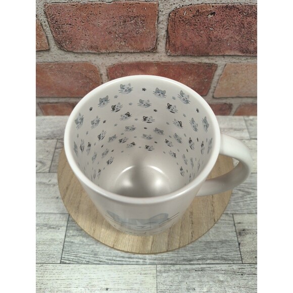 Blessed and Cat Obsessed Coffee Mug Cup Better Living Cat Face Print Inside New - Picture 6 of 7